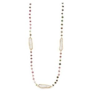 14KT GOLD PLATED FRESHWATER PEARL NECKLACE